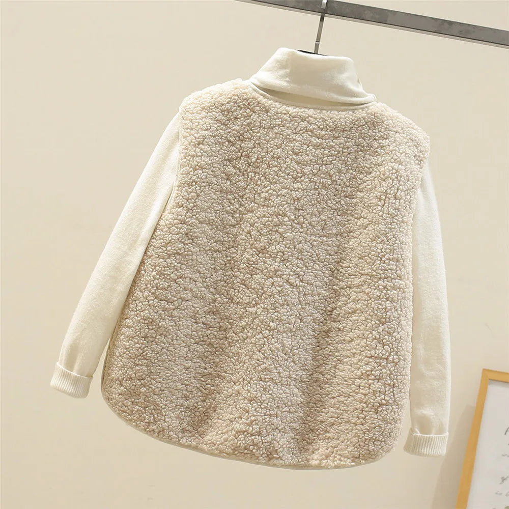 Women's Soft Warm Fleece Cardigan with Pockets
