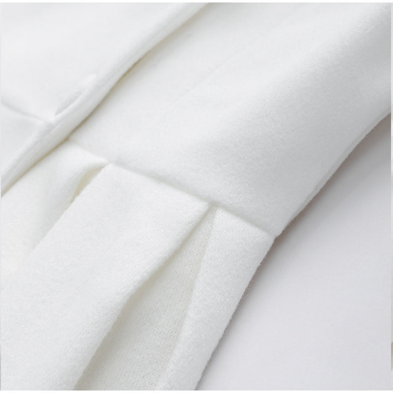 Oversized Lange Stijlvolle Dames Mantel Jas met Dubbele Rij Knopen