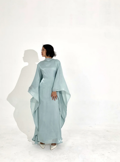 Yanira | Luxe Butterfly Maxi Jurk met Vleermuismouwen