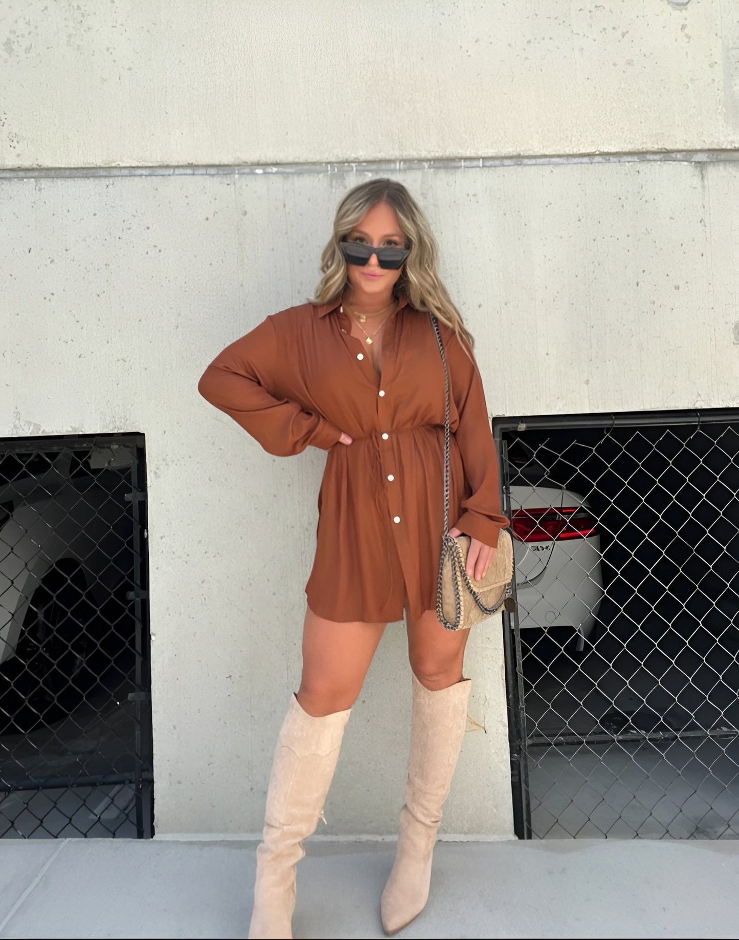 Jazz | Trendy satijnen romper jurk