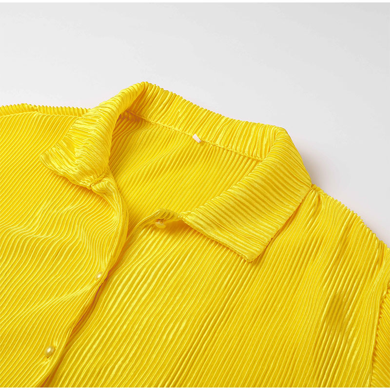 Valeree | Statement Plissé Co-ord Set met Losvallende Pasvorm