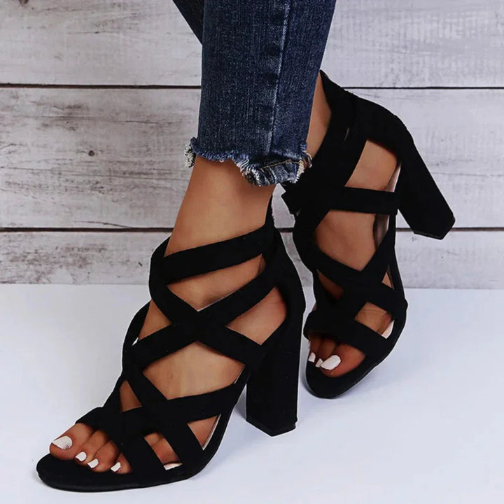 Stylish Women's Gladiator Sandals with Open Toe and High Heel