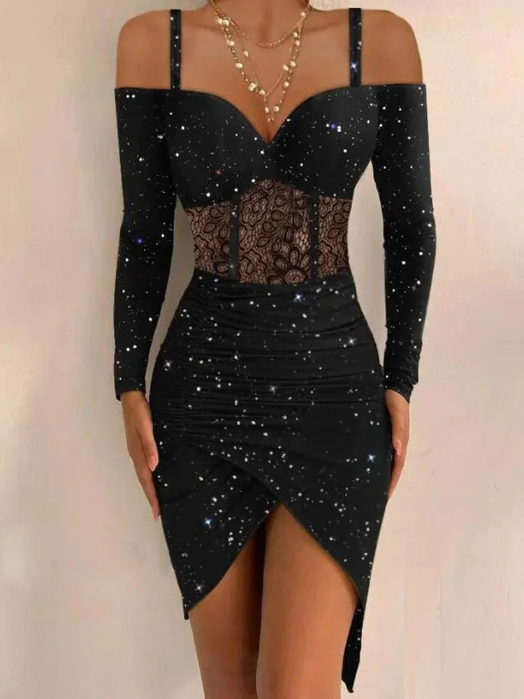 Lailani | Glamoureuze Off-Shoulder Jurk met Korsetdetail