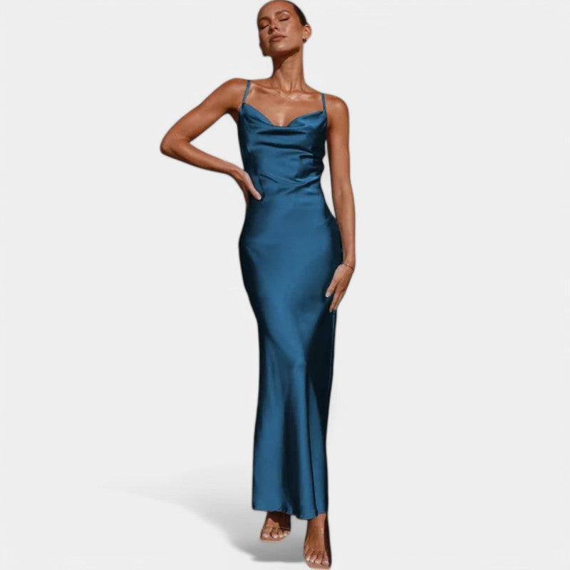 Neriah | Galajurk Tijdloze Satijnen Jurk