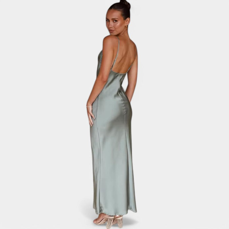 Neriah | Galajurk Tijdloze Satijnen Jurk