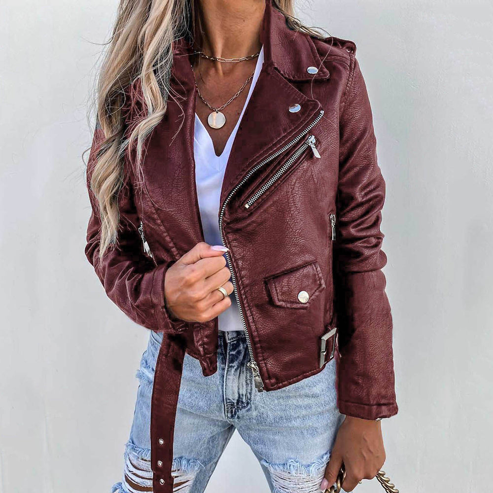 Miriam | Blouson motard classique en cuir