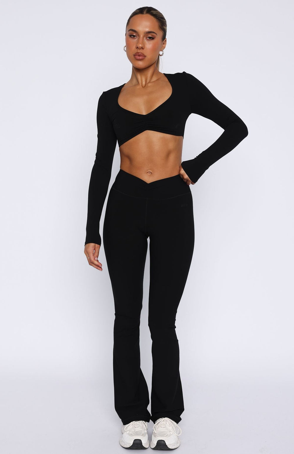Legging Évasé Confortable pour Femme avec Taille Haute et Extensible