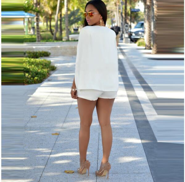 Blazer cape pour femmes avec manches fendues et devant ouvert