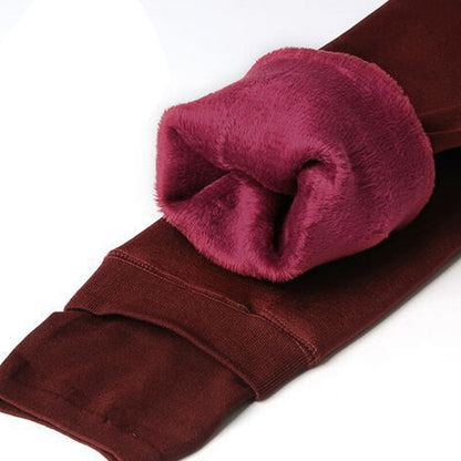 Warme Dames Thermo Broek met Hoge Taille en Fleece Binnenvoering