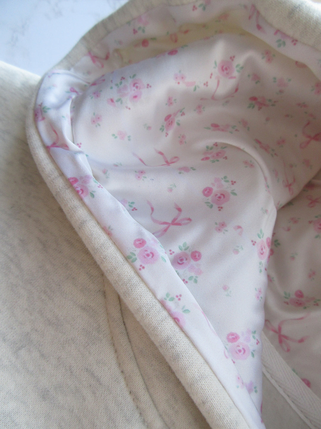 Soft Oversized Bow Hoodie with Hood