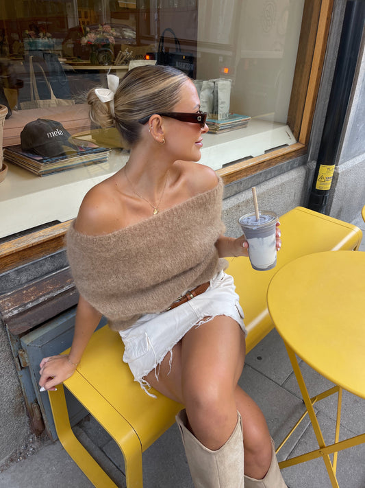 Gisella | Gebreide Off-Shoulder Trui
