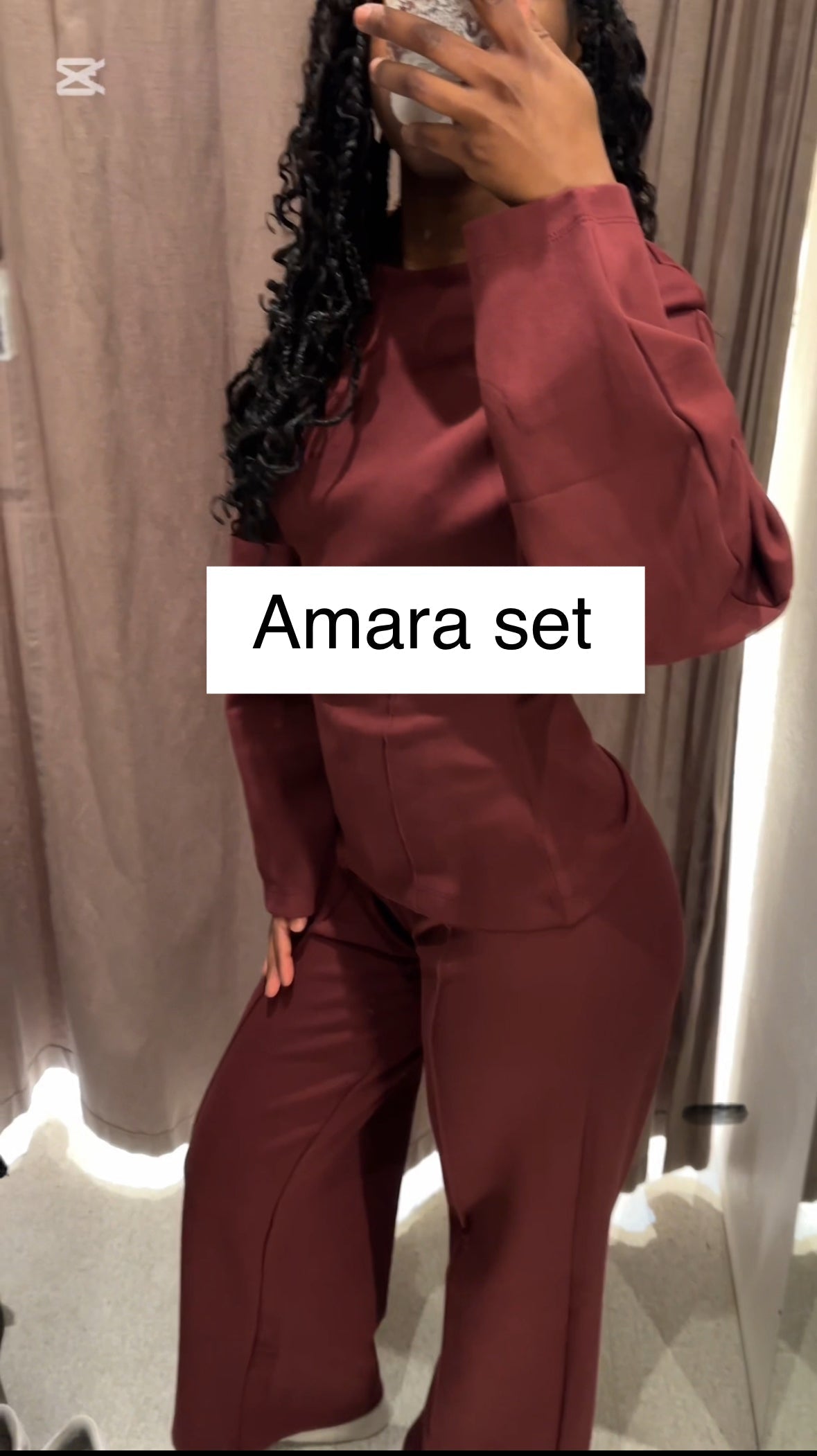 Comfortabele Trendy Dames Trui Set met Wijde Broek