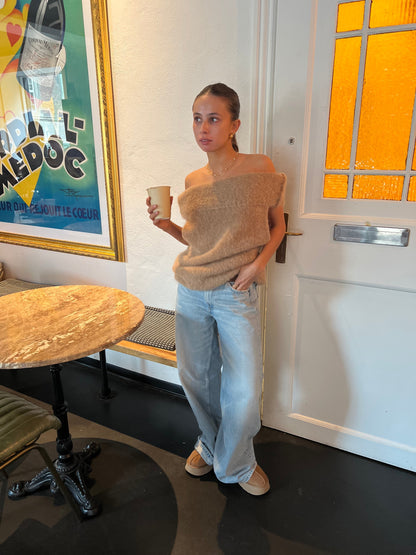 Gisella | Gebreide Off-Shoulder Trui