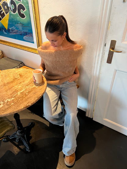 Gisella | Gebreide Off-Shoulder Trui