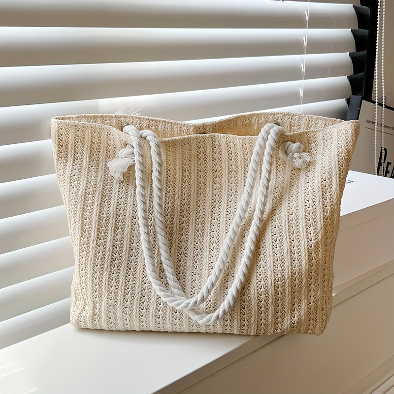 Riana | Grote Geweven Strandtas