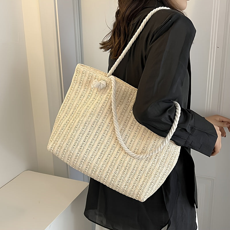 Riana | Grote Geweven Strandtas