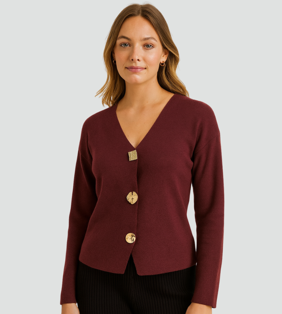 Jansje | Elegante Blazer met Gouden Knopen