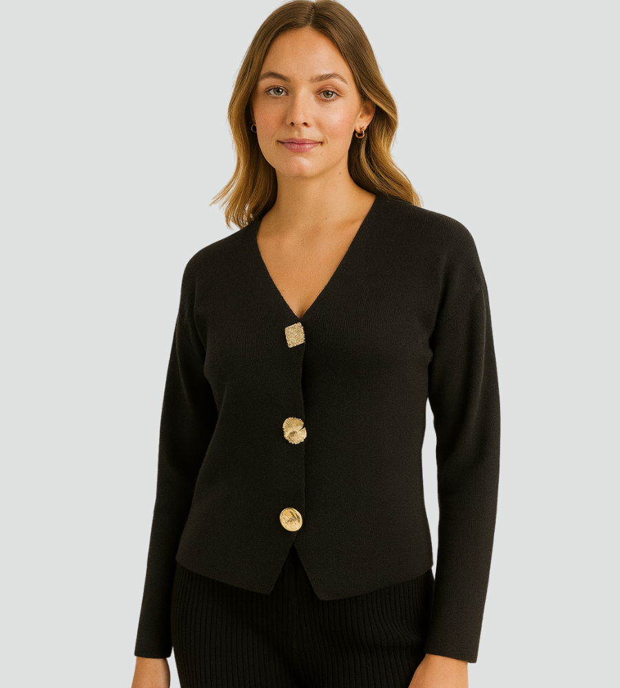 Jansje | Blazer élégant avec boutons dorés