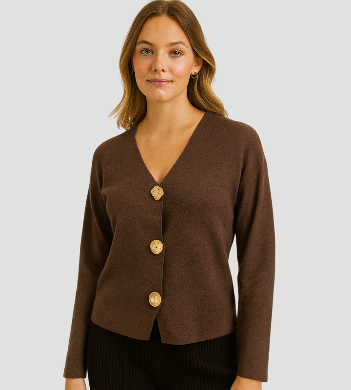 Jansje | Blazer élégant avec boutons dorés