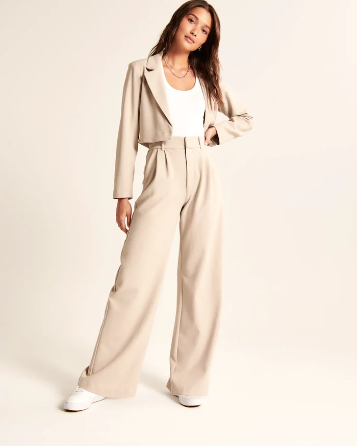 Arja | Elegante Wijde Pantalon met Hoge Taille