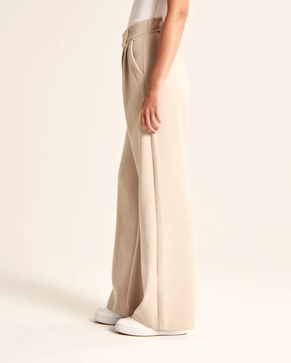 Arja | Elegante Wijde Pantalon met Hoge Taille