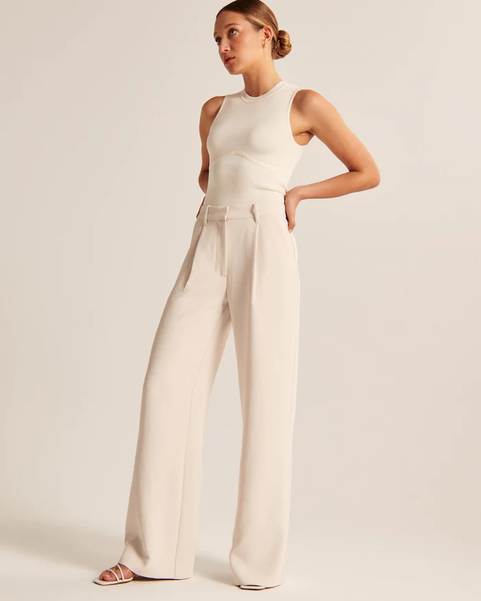 Arja | Elegante Wijde Pantalon met Hoge Taille