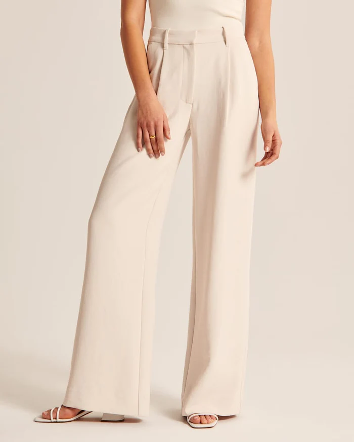Arja | Elegante Wijde Pantalon met Hoge Taille