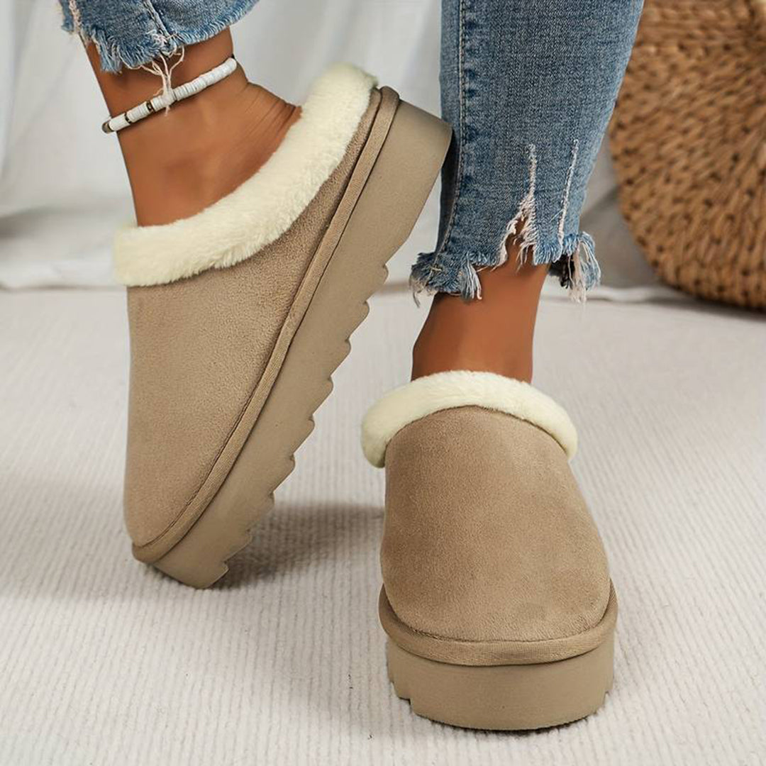 Comfortabele Dames Pantoffel Met Zachte Warme Voering