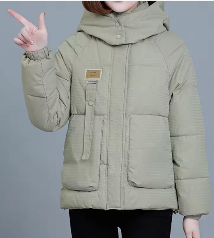Waterproof Quilted Women's Winter Coat With Hood