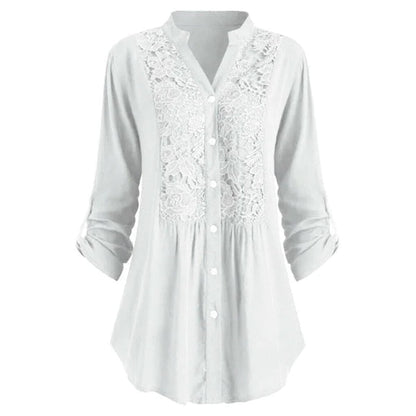 Jessicah | Elegante Tuniekblouse met Kantdetail
