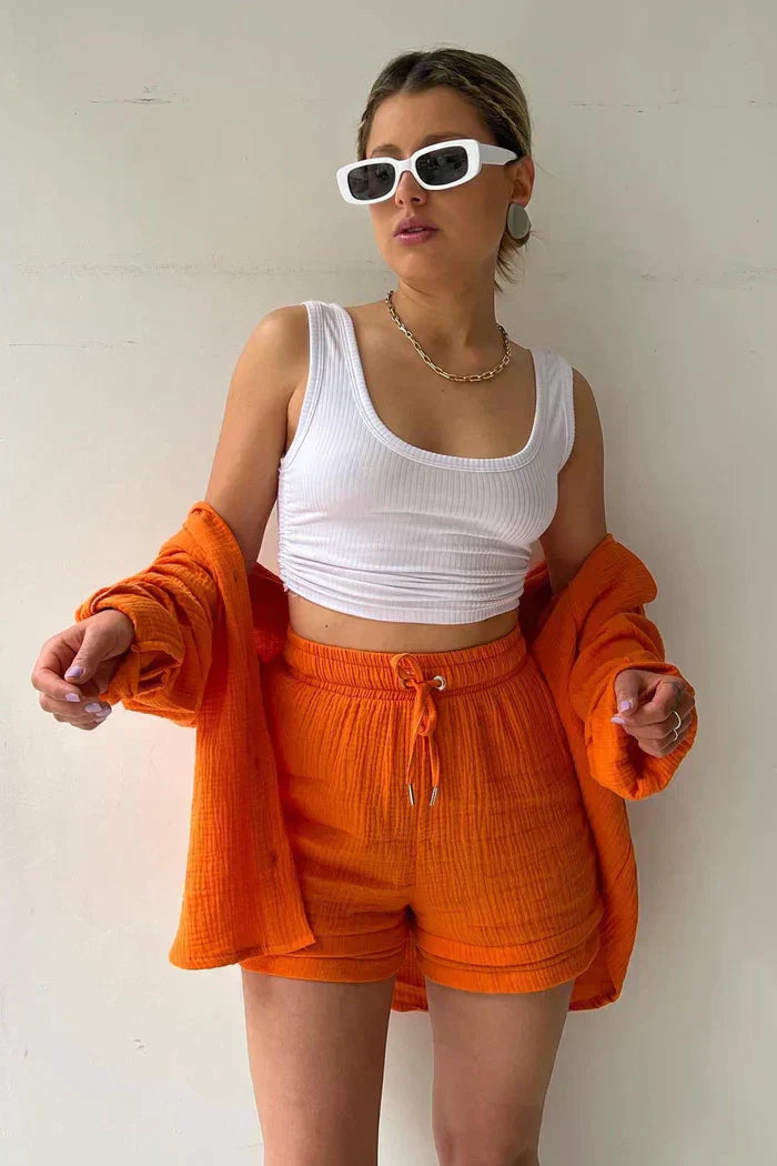 Gyonna | Summery Two-Piece Set with Shorts