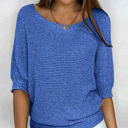 Zachte en comfortabele gebreide dames sweater in elegante stijl