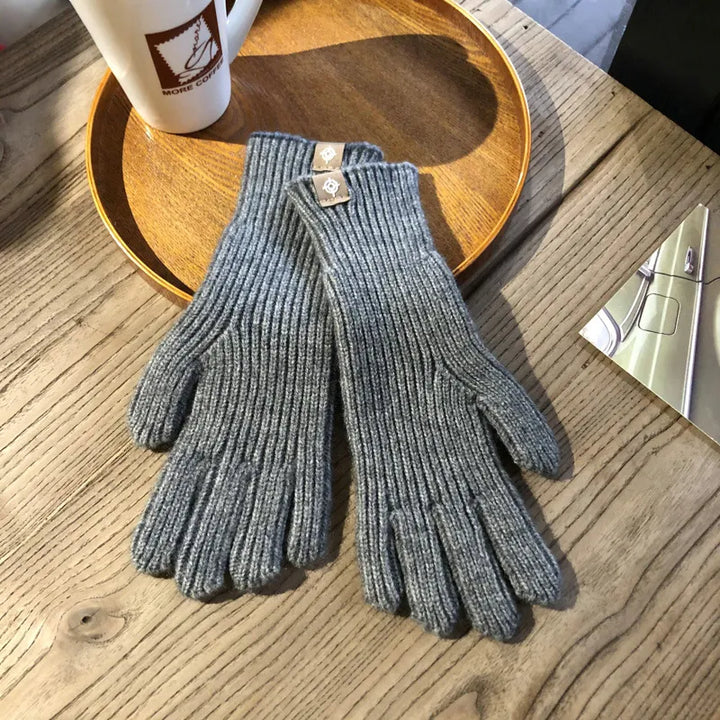 Gants en maille chauds pour femmes avec coupe confortable