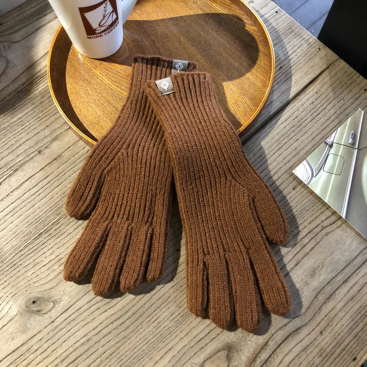 Gants en maille chauds pour femmes avec coupe confortable