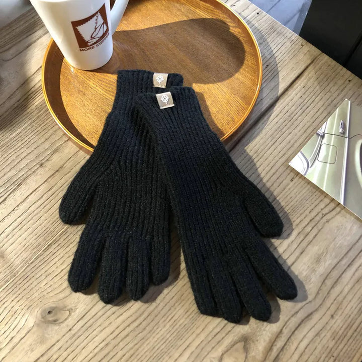 Gants en maille chauds pour femmes avec coupe confortable
