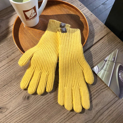Warme Gebreide Dames Handschoenen met Comfortabele Pasvorm