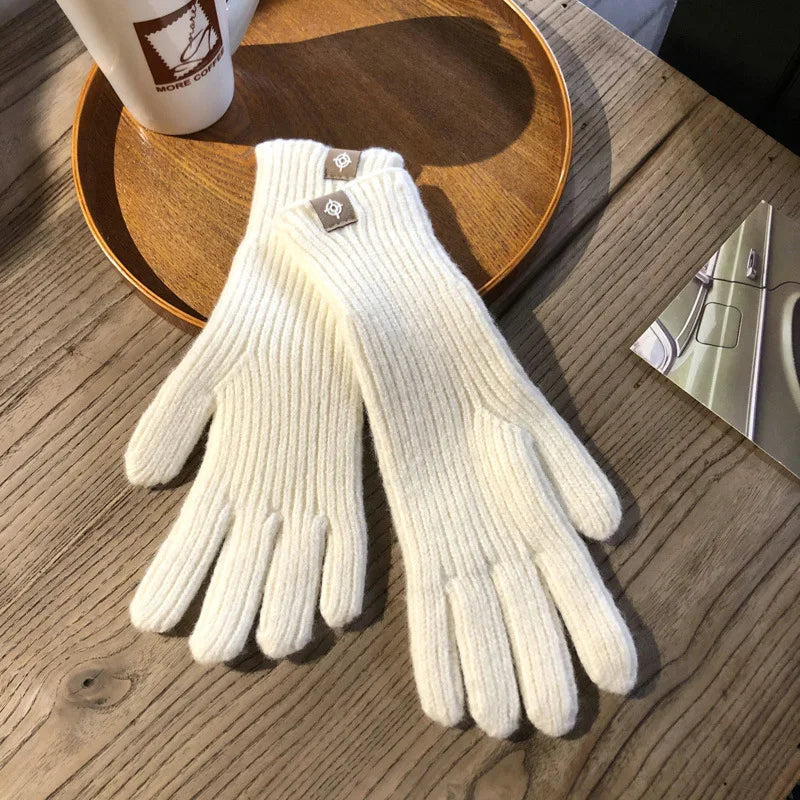 Gants en maille chauds pour femmes avec coupe confortable