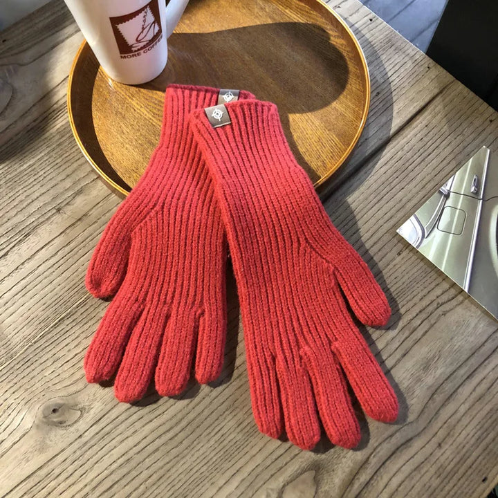 Gants en maille chauds pour femmes avec coupe confortable