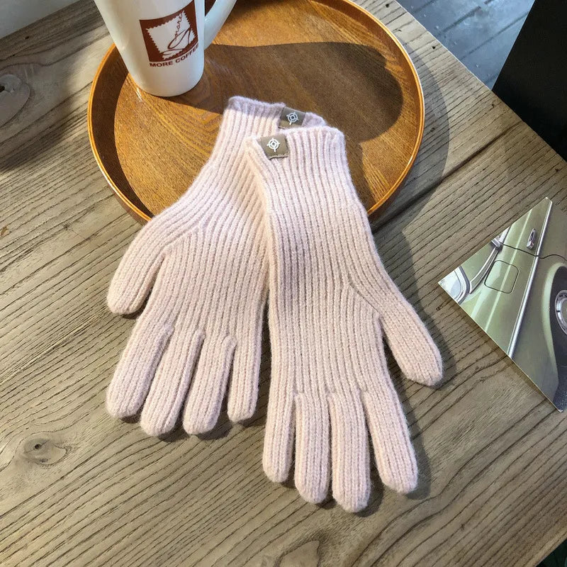 Gants en maille chauds pour femmes avec coupe confortable