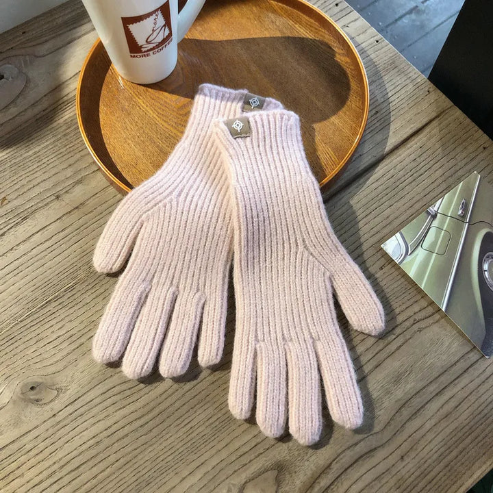 Gants en maille chauds pour femmes avec coupe confortable