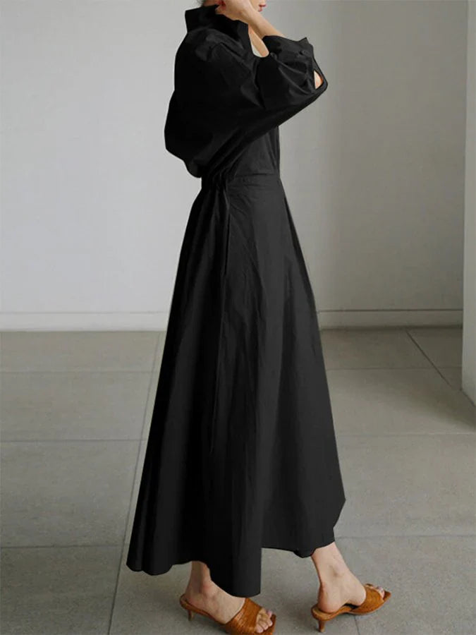 Gestructureerde en elegante dames maxi jurk