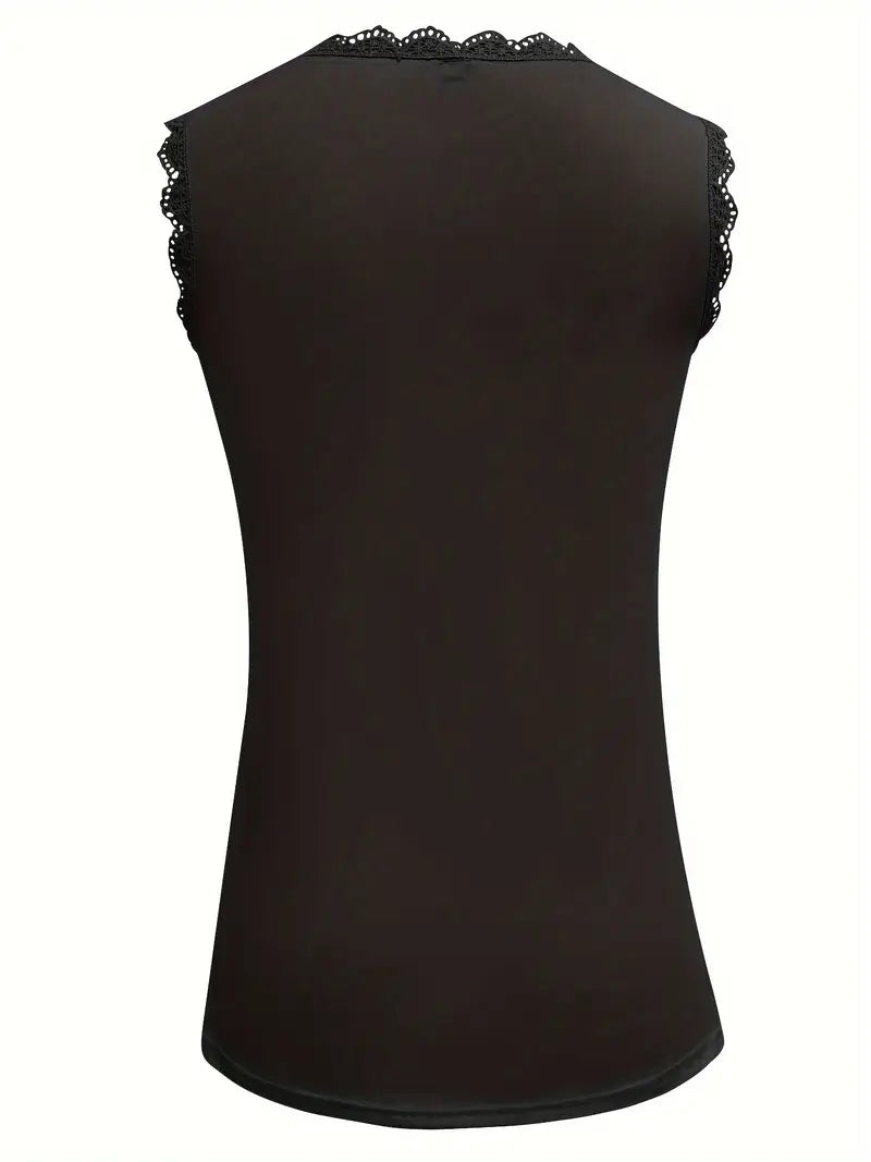 Carmen | Mouwloze Kanten Top - Zomerse