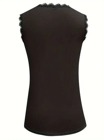 Carmen | Mouwloze Kanten Top - Zomerse