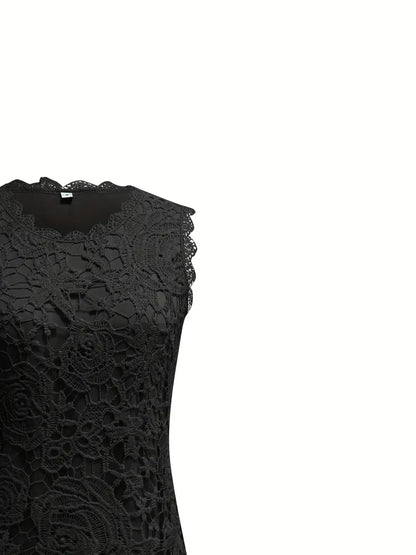 Carmen | Mouwloze Kanten Top - Zomerse