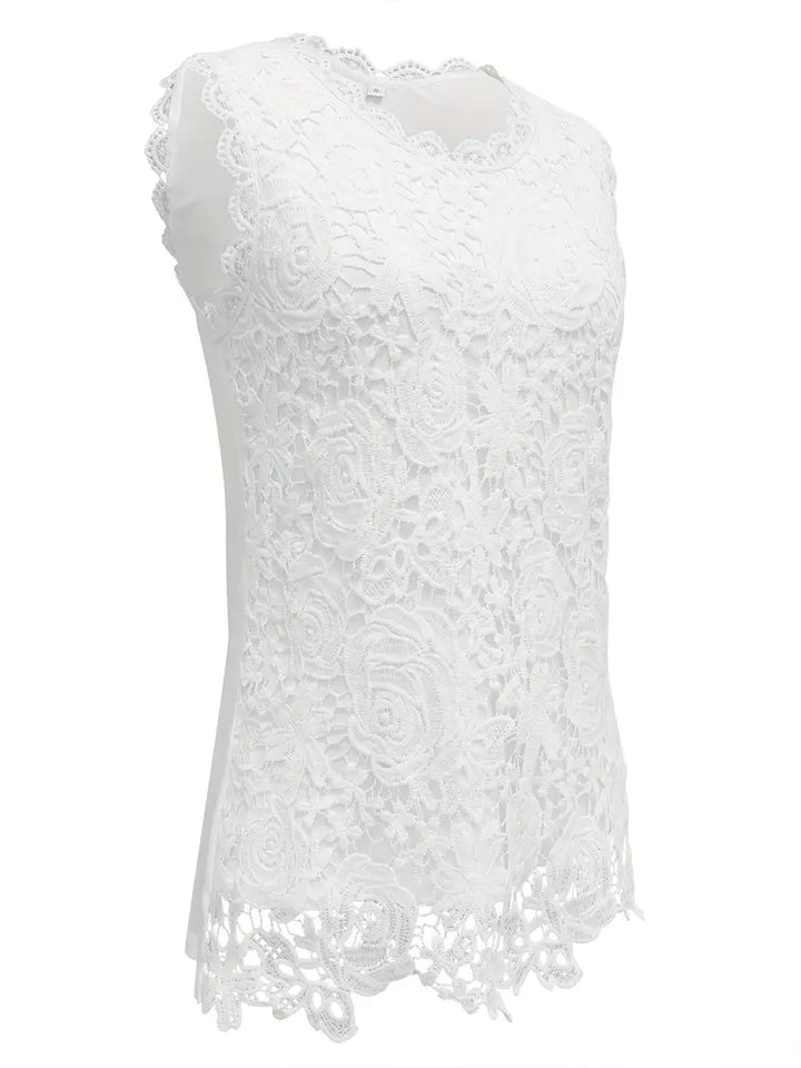 Carmen | Sleeveless Lace Top - Summer
