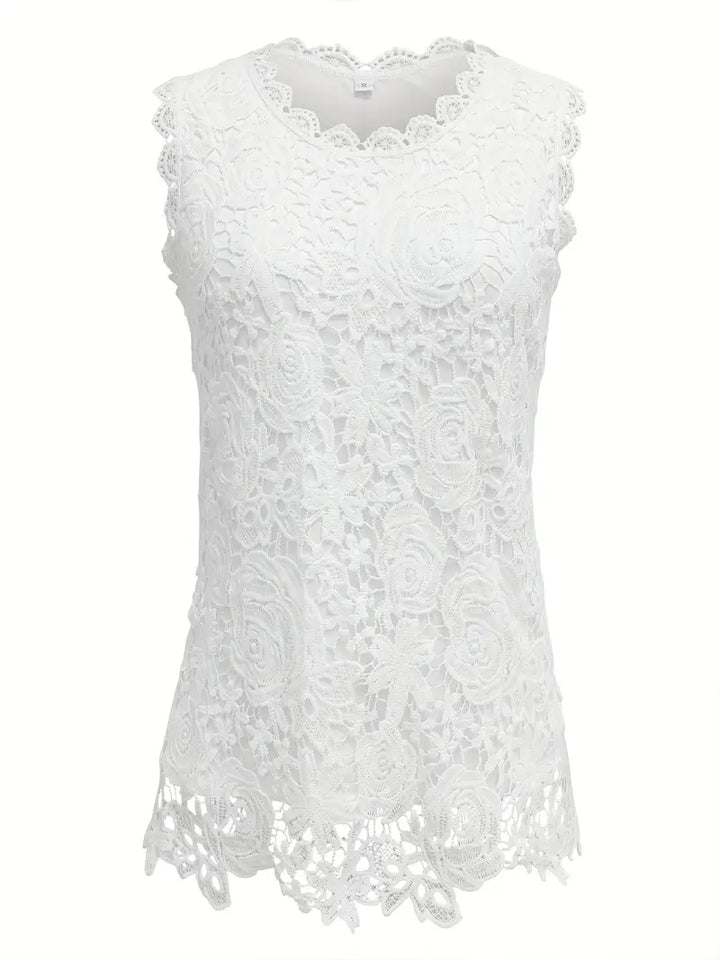 Carmen | Sleeveless Lace Top - Summer