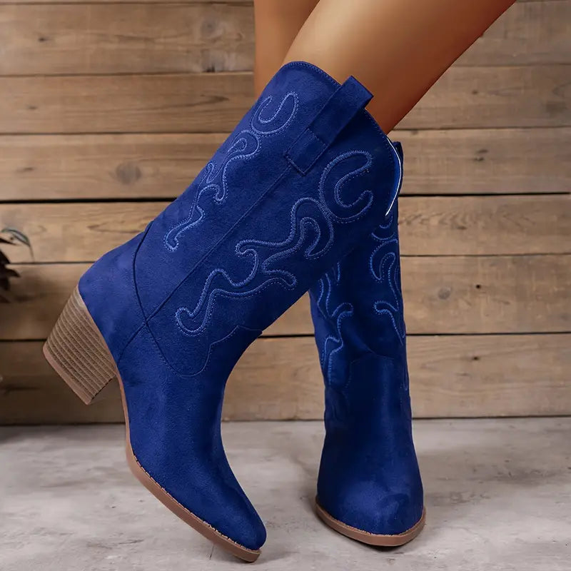 Trendy Cowboy Style Dames laarzen met Hak