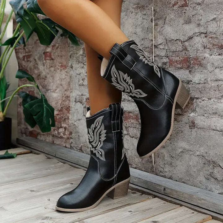 Trendy Elegant Cowboy Women's Boots