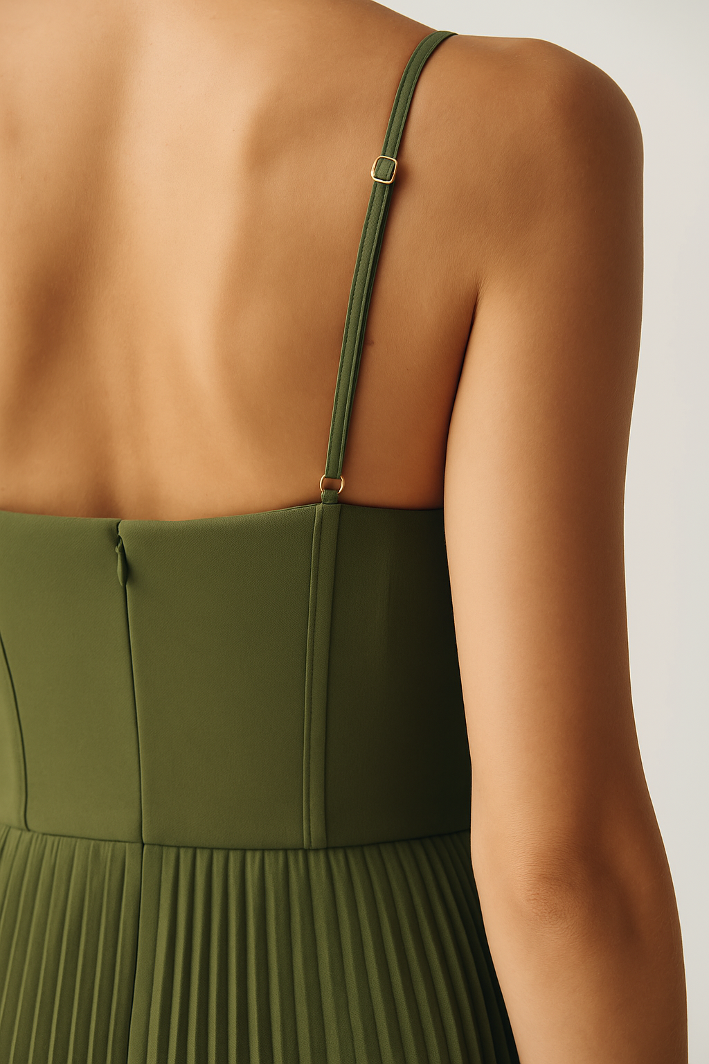 Fazaie | Luxe Geplooide Bustierjurk