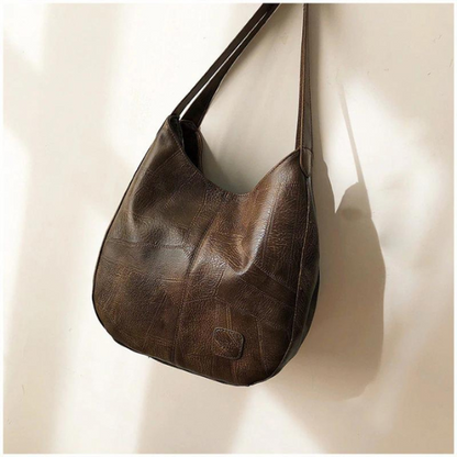 Lizi | Casual Schoudertas met Vintage Lederlook